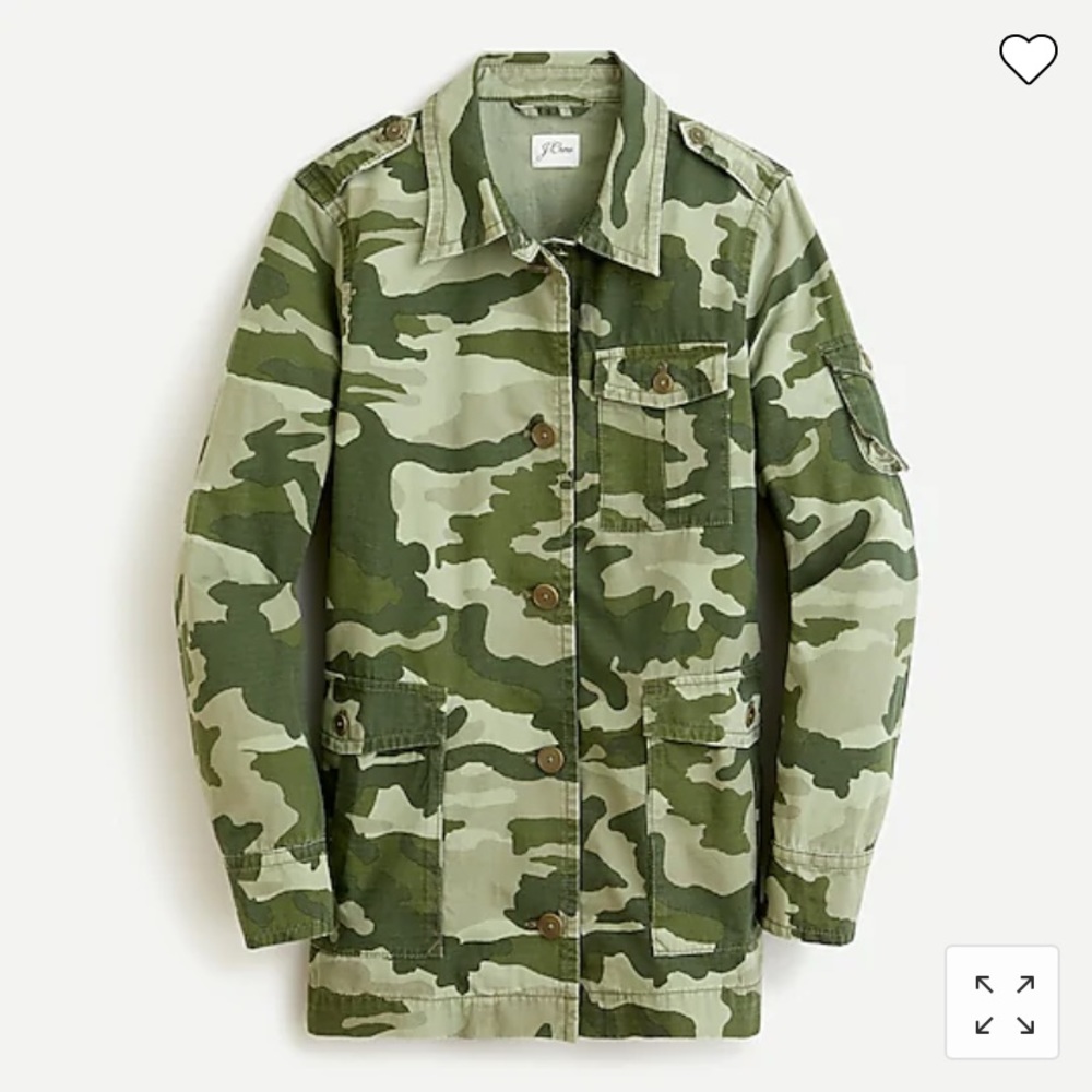 J. Crew Lightweight Camo Jacket BRAND NEW